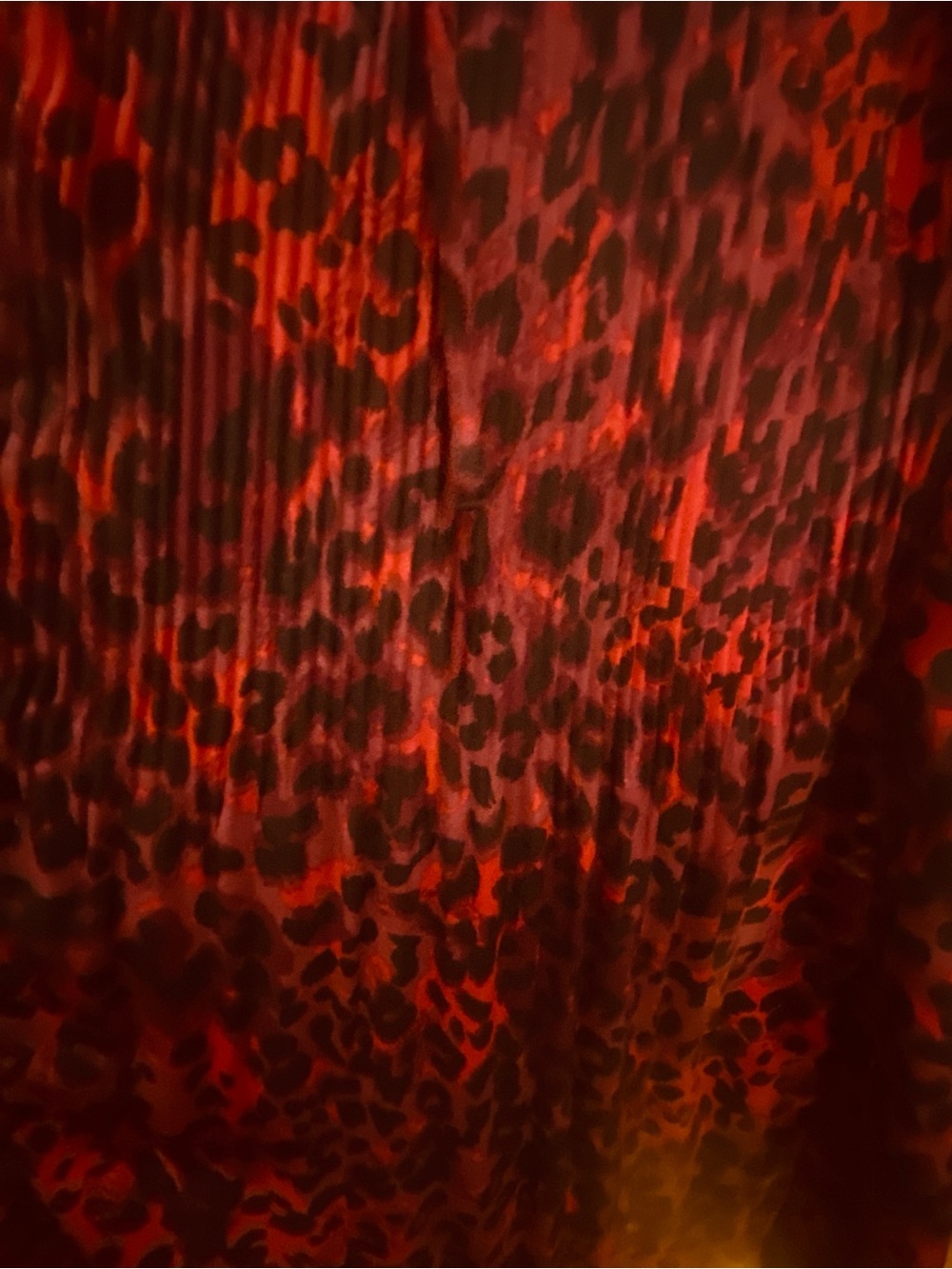 Maurices Red and Black Leopard-Print with a hint of purple - Picture 3 of 16